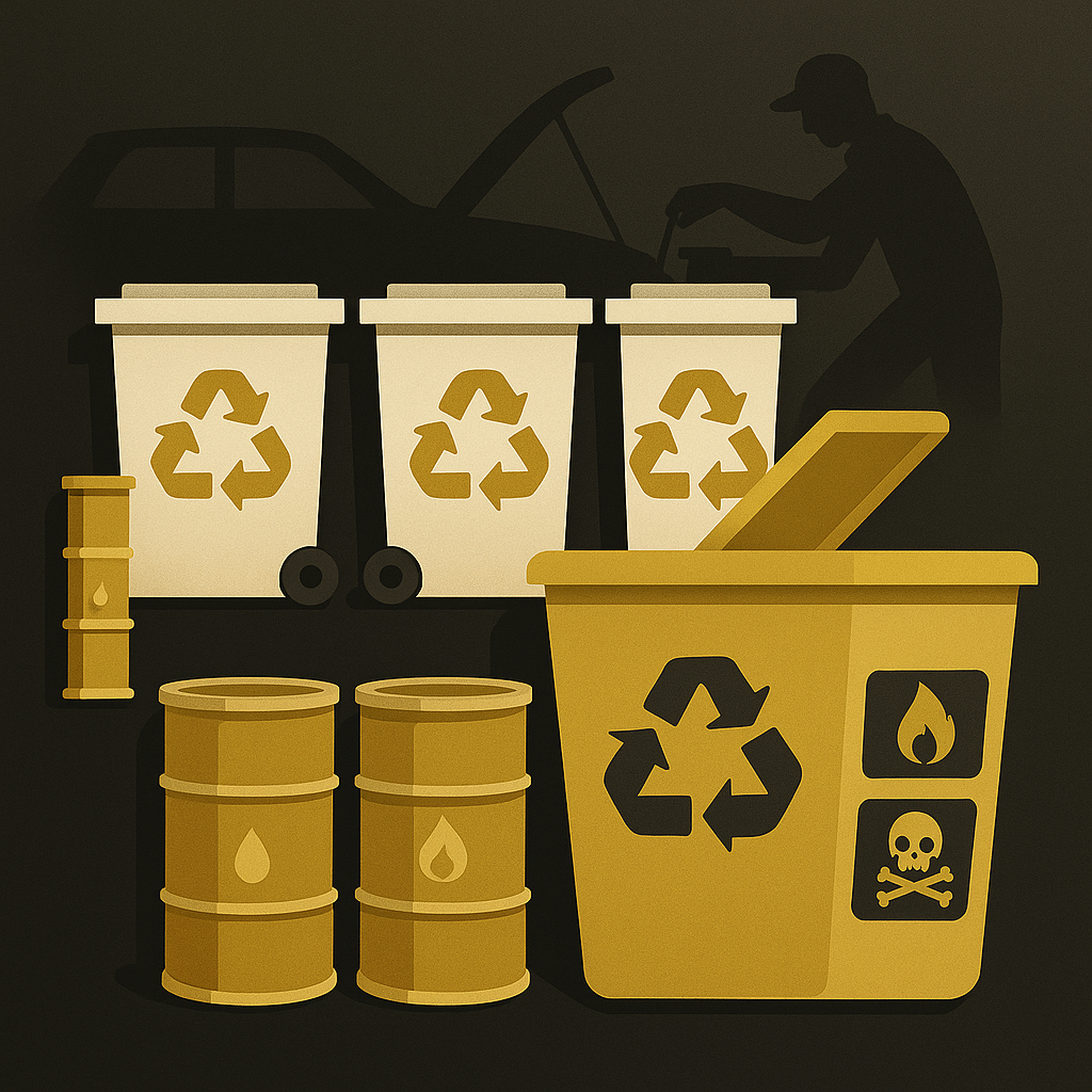 Gestión de residuos en talleres mecánicos